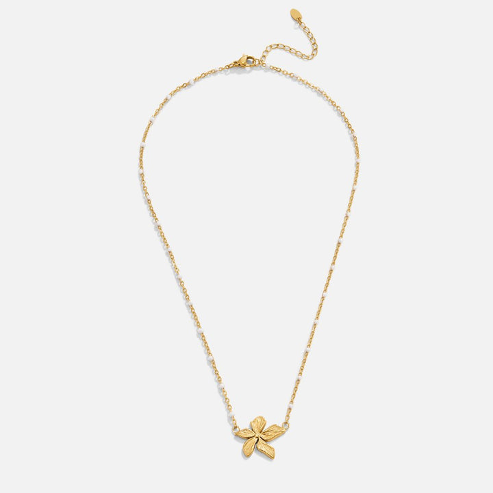 Collier Élégant avec Fleur Dorée