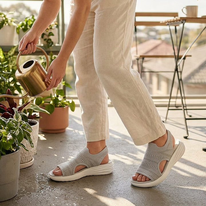 Anne™ | Sandales à plateforme, en matériau respirant pour femmes