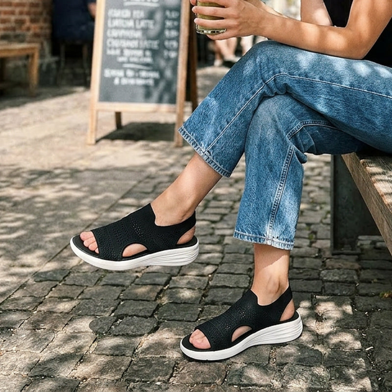Anne™ | Sandales à plateforme, en matériau respirant pour femmes