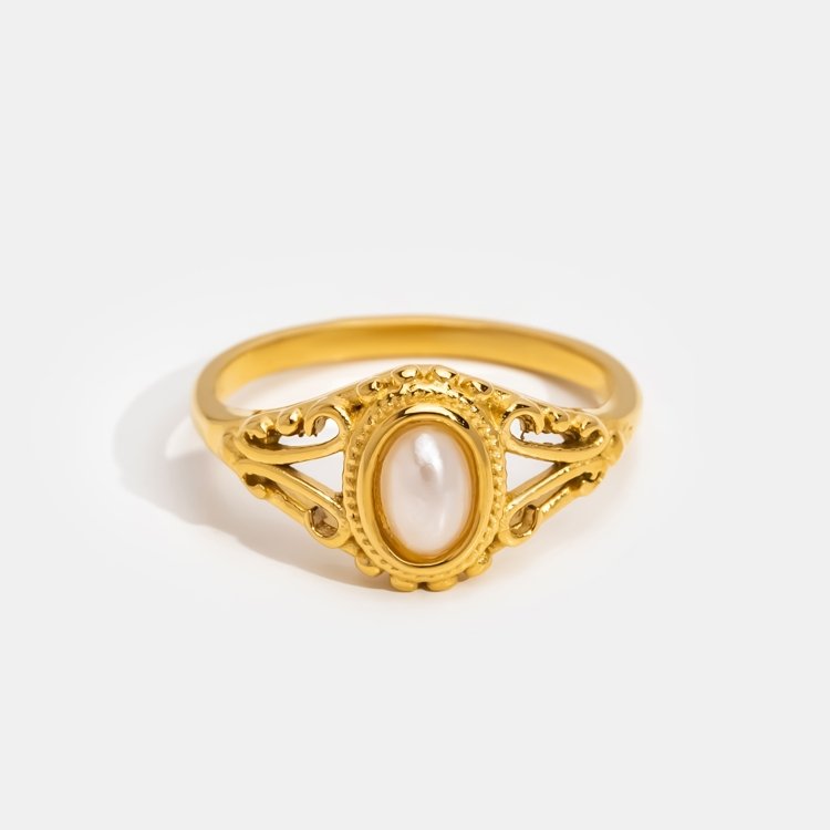 Koninklijke - Bague vintage en perles